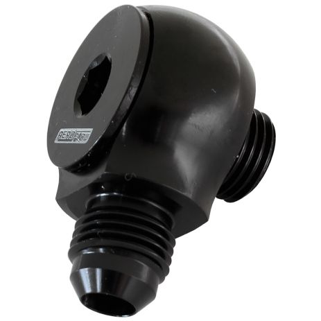 90 Deg Low Profile ORB to AN Male Adapter Aeroflow
