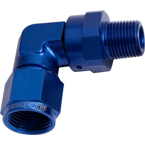90 Deg NPT Swivel to AN Female Aeroflow