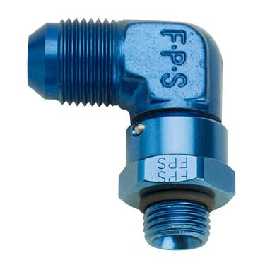 Fragola AN 90 Deg Swivel to AN Straight thread